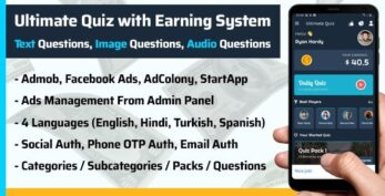 Play Quiz (Text,Image,Audio) & Earn Money v2.1
