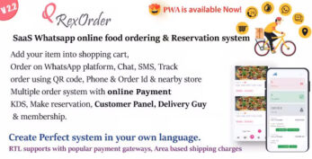 QrexOrder v3.2.0 – SaaS Restaurants / QR Menu / WhatsApp Online ordering / Reservation system