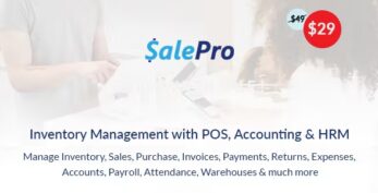 SalePro v5.4.1 – POS, Inventory Management System, HRM & Accounting