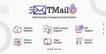 TMail v7.8.2 – Multi Domain Temporary Email System
