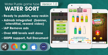 Water Sort Puzzle v1.2 – Unity Complete Project