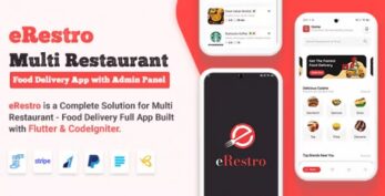 eRestro v1.2.6 – Multi Restaurant Flutter App | Food Ordering App with Admin Panel & Restaurant Panel (Nulled)
