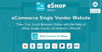 eShop Web v4.4.0 – eCommerce Single Vendor Website | eCommerce Store Website