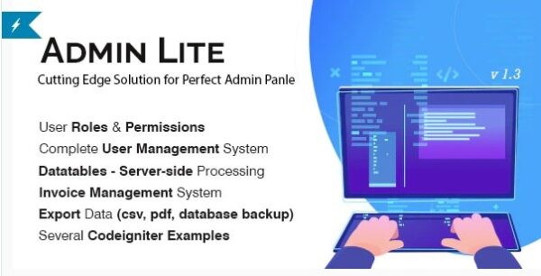 Admin Lite v4.0 – PHP Admin Panel + User Management