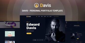 Davis - Personal portfolio template
