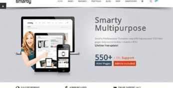 Smarty - Website + Admin + RTL