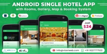 Android Single Hotel Application with Rooms, Gallery, Map & Booking System v6.0