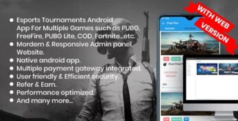 BattleMania With Web version v5.0 – Tournament App with Website & Admin Panel for PUBG / Free Fire / COD