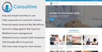 Consultine v1.9 – Consulting, Business and Finance Website CMS