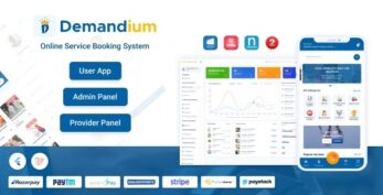 Demandium v3.1 – Multi Provider On Demand, Handyman, Home service App with admin panel