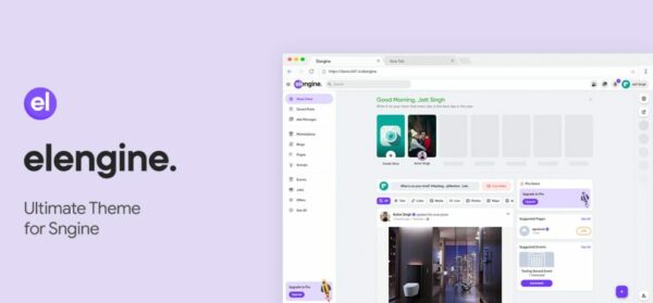 Elengine Theme for Sngine v1.7.1