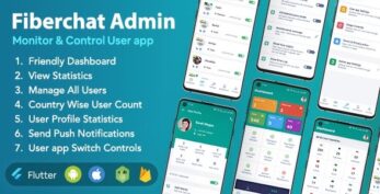 Fiberchat ADMIN App v1.0.20 – Android & iOS | Control & Monitor Fiberchat User Whatsapp Clone App