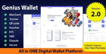 Genius Wallet v3.0 – Advanced Wallet CMS with Payment Gateway API