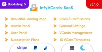 VCard SaaS v12.0.0 – Business Card Builder SaaS – Laravel VCard Saas – NFC Card