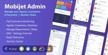 Mobijet ADMIN v1.0.15 – Manage & Monitor Agents, Customer & Payments | Android & iOS Flutter app