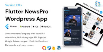 NewsPro v2.1.3 – Flutter News App For WordPress
