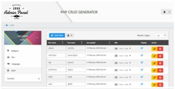 PHP CRUD Generator v2.3.1