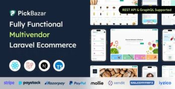 Pickbazar Laravel v11.10.0 – React, Next, REST & GraphQL Ecommerce With Multivendor