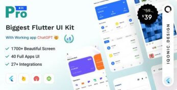ProKit Flutter v7.0 – Flutter UI Kit with Chat GPT App