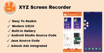 XYZ Screen Recorder v1.0 – Native Android App | Admob Ads