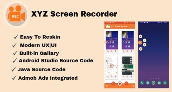 XYZ Screen Recorder v1.0 – Native Android App | Admob Ads