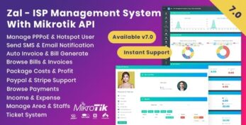 Zal v7.0 – ISP Management System With Mikrotik API [Activated]