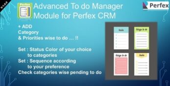 Advanced To do Manager Module for Perfex CRM v1.0.3