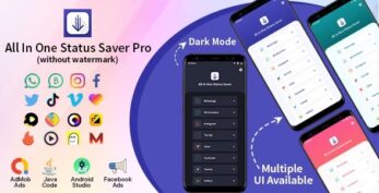 All In One Status Saver Pro v4.5.7 – Whatsapp, WA Business, Facebook, Instagram, TikTok,Twitter, Likee&More