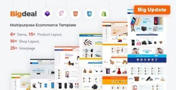 Bigdeal – eCommerce Bootstrap 4 & 5 HTML + Admin Template 17 March 2022
