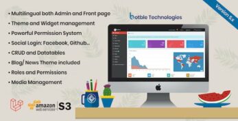 Botble v7.4.0 – Laravel CMS, CRUD generator, Modular & Theme system, Role permissions, Multilingual blog