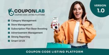 CouponLab v1.0 – Coupon Code Listing Platform