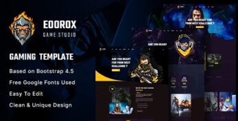 Eoorox v1.0.2 Gaming and eSports HTML5 Template ##