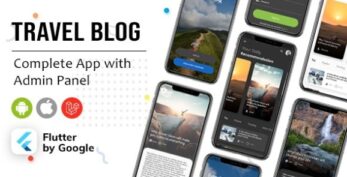 Flutter Blog App, News App v1.3 – Travel, News, Branding App