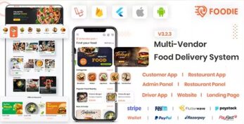 Foodie v8.2 – UberEats Clone | Food Delivery App | Multiple Restaurant Food Delivery Flutter App