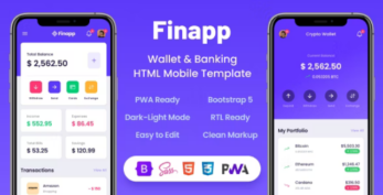 Finapp - Wallet & Banking HTML Mobile Template v2.2.1