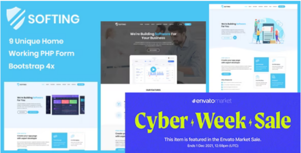 Softing v.1.7 – Landing Page Download