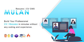 Mulan v2.4 – Resume / CV CMS