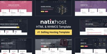 NatixHost – WHMCS & Hosting HTML Template 25 August 2022