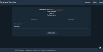 PHP Account Generator Script Codester v1.0