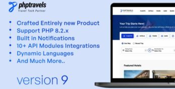PHPTRAVELS v9.0 – PHP Booking Software