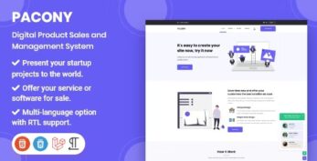Pacony v3.0.0 – Digital Product Sales and Management Script