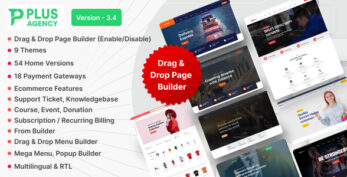 PlusAgency v3.4 – Multipurpose Website CMS / Business CMS