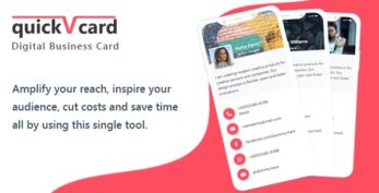 QuickVCard v1.6 – Digital Business Card SaaS PHP Script