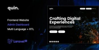 Quin v2.0.0 – Multipurpose Website CMS & Creative Agency Management System
