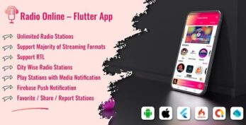 Radio Online v2.2.1 – Flutter Full App