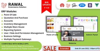 Rawal v1.1.9 – All in One Laravel Ecommerce Solution with POS for Single & Multiple Location Business Brand