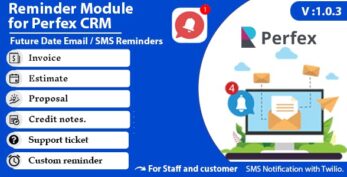 Reminder module for Perfex CRM v1.0.5
