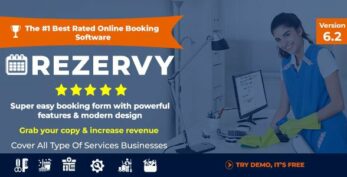 Rezervy v6.2 – Online bookings system for cleaning, maids, plumber, maintenance, repair, salon services