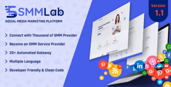 SMMLab v3.1 – Social Media Marketing SMM Platform