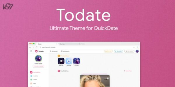 Todate v1.7 – The Ultimate QuickDate Theme